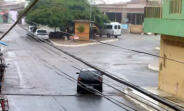 Manhã de chuva em Barra do Chuva, praça CASTRO ALVES