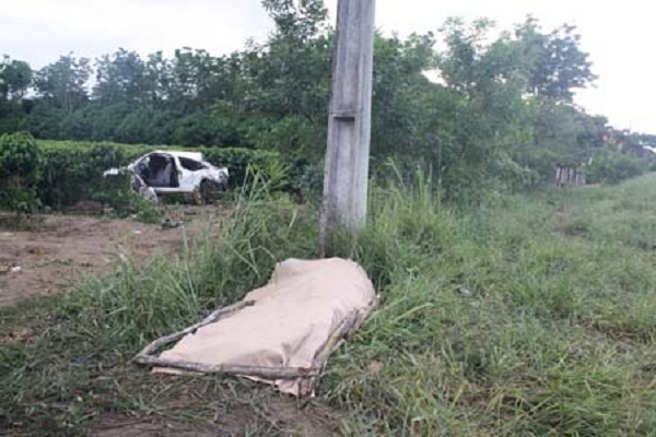 Uma mulher grávida foi levara para o hospital em estado grave